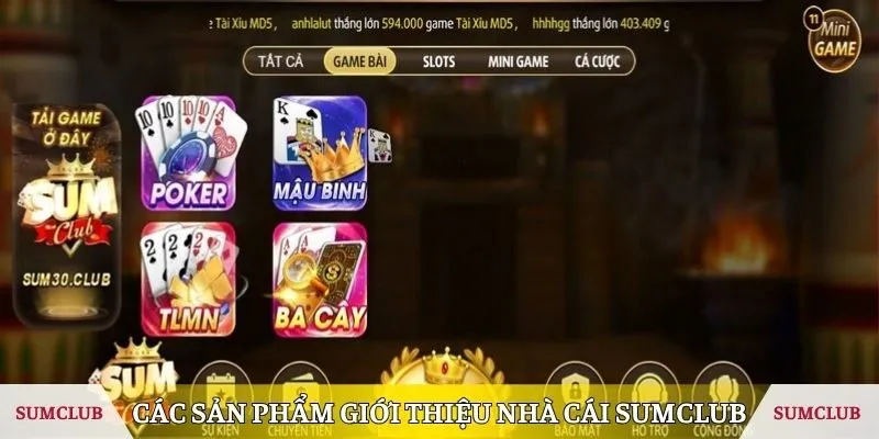 Các sản phẩm khi giới thiệu nhà cái cá cược SUMCLUB