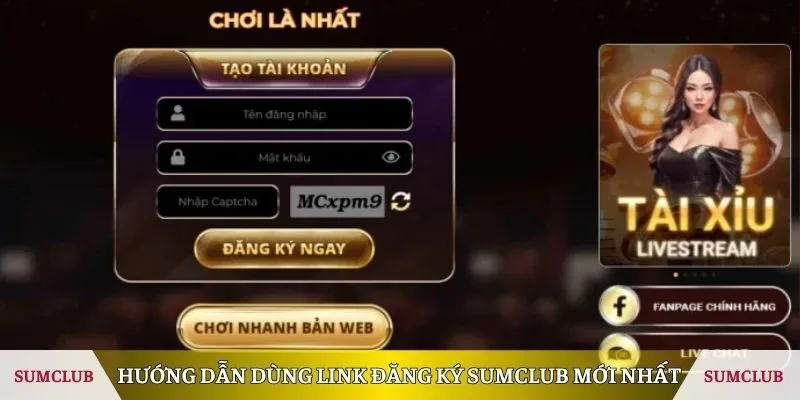 Thao tác thực hiện đăng ký theo link mới nhất